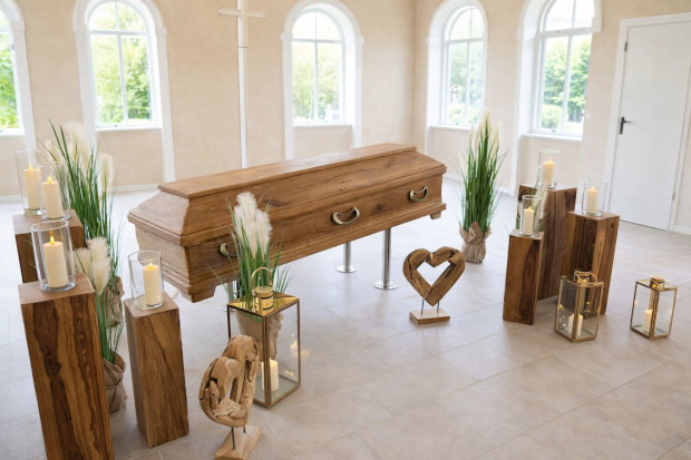 Bestattungsarrangement innen